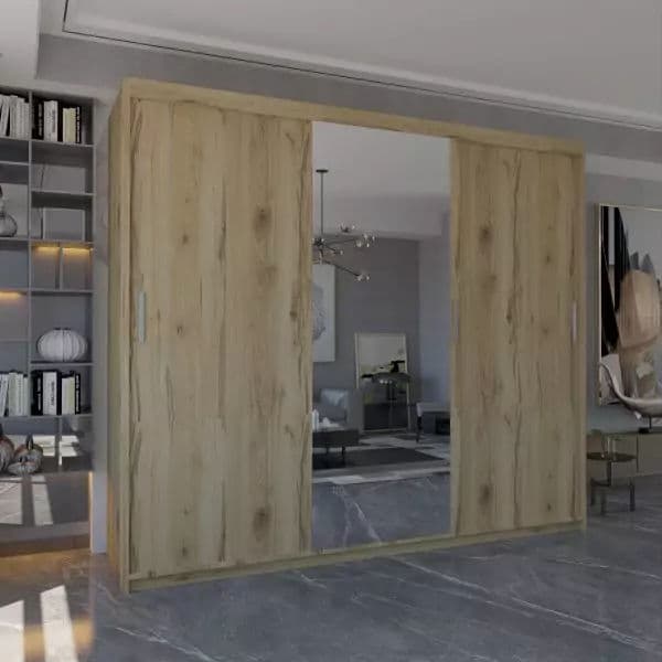 MIAMI OAK WARDROBE 250cm