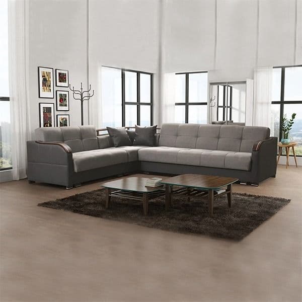 FUTURO BROWN CORNER SOFA BED